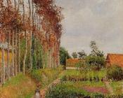 卡米耶 毕沙罗 : The Steading of the Auberge Ango, Varengeville